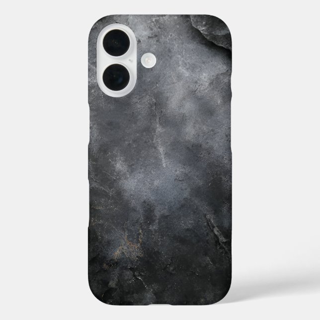 Black & Grey Stone Case-Mate iPhone Case (Back)