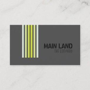 Black Grey Striped Modern Simple Professional Business Card