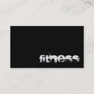 Black Grey Trendy Fitness Sport Business Card