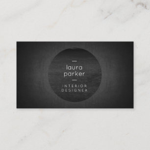 Black Grey Tutor Splatter Chalkboard Teacher Business Card