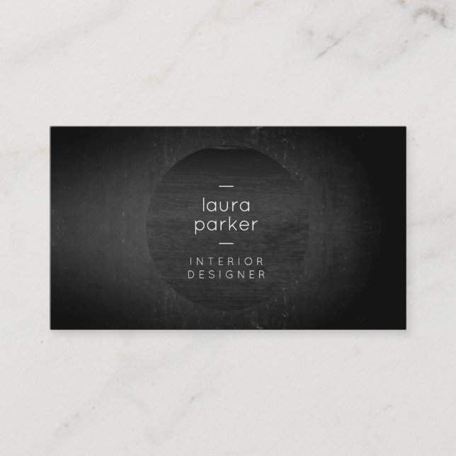Black Grey Tutor Splatter Chalkboard Tutor Business Card (Front)