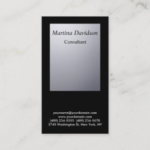 Black Grey Unique Creative Professional Business Card