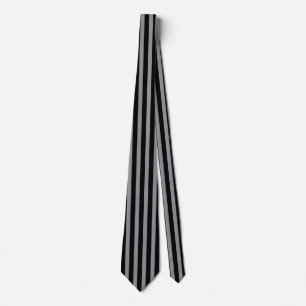 Black& Grey  vertical   stripes classic  elegance  Tie