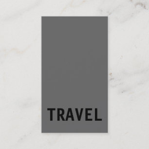Black Grey White Travel Agent Business Card