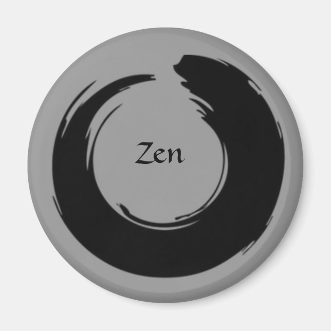 Black/Grey Zen Magnet (Front)