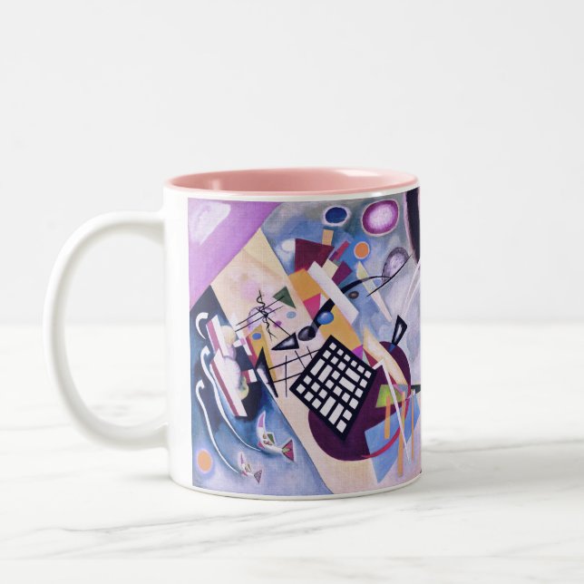 Black Grid, 1922 -  Kandinsky Two-Tone Coffee Mug (Left)