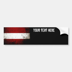 Black Grunge Austria Flag Bumper Sticker