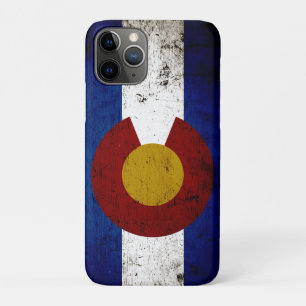 Black Grunge Colorado State Flag Case-Mate iPhone Case