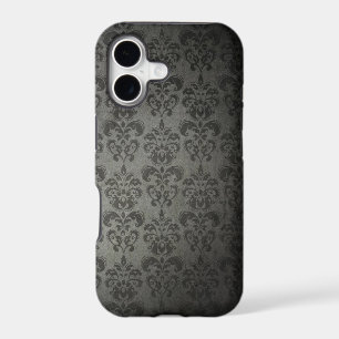 Black Grunge Floral Damask Gothic iPhone 5s Case
