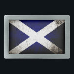 Black Grunge Scotland Flag Belt Buckle<br><div class="desc">Black Grunge Scotland Flag. Feel free to modify the design according to your own preferences. You may change the design location, orientation, background colours and size. Also, you may add your own text, or slogan set its font, location and size, all in order to create the ultimate personal gift for...</div>