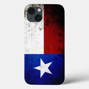Black Grunge Texas State Flag iPhone 13 Case