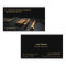 black guitar music instructor business card