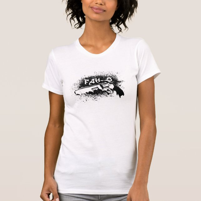 black gun melt + bullets T-Shirt (Front)