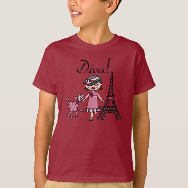 Black Hair Diva T-Shirt (Front)