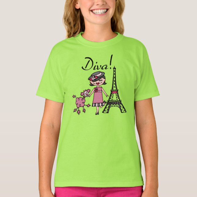 Black Hair Diva T-Shirt (Front)