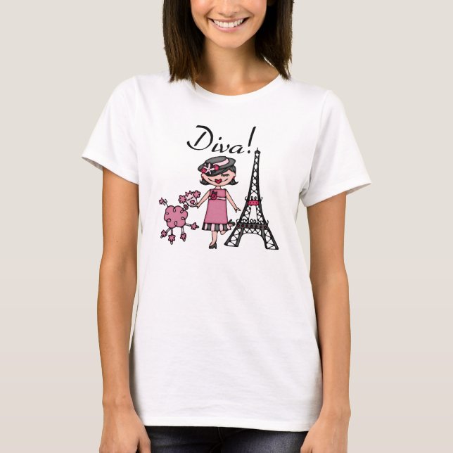 Black Hair Diva T-Shirt (Front)