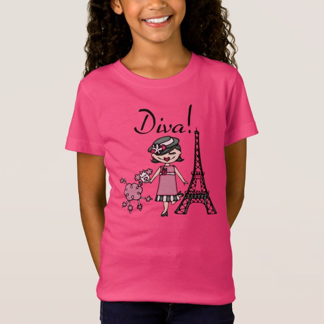 Black Hair Diva T-Shirt (Front)