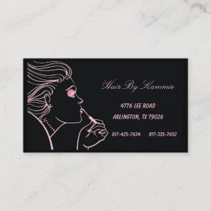 Black Hair, Nail, Make-up Business Card