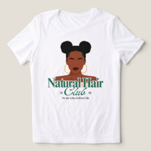 Black Hair "Space Buns" Hairstyle Custom T-Shirt Tri-Blend Shirt