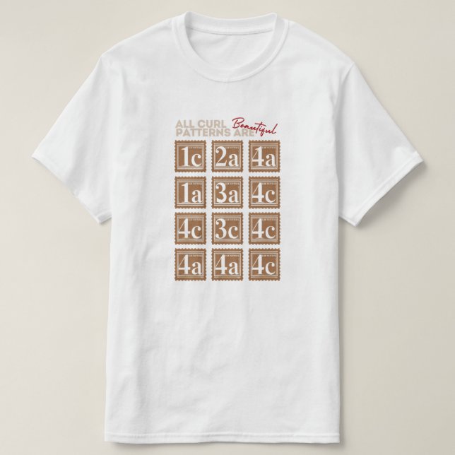 Black Hair Types Custom Graphic T-shirt (Design Front)