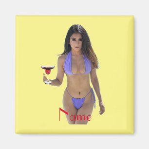 Black-haired Bikini Beauty Thunder_Cove Magnet