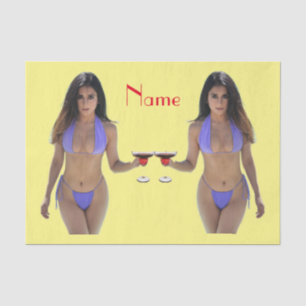 Black-haired Bikini Beauty Thunder_Cove Tissue Paper