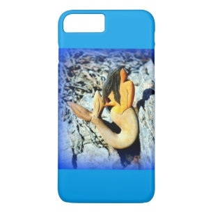 black-haired mermaid blue iPhone 8 plus/7 plus case