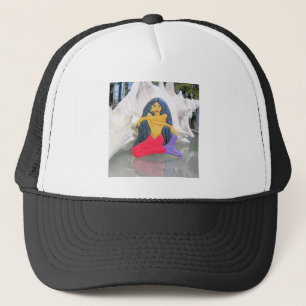 black haired mermaid hat