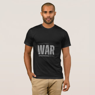 Black half sleeves t-shirt with design