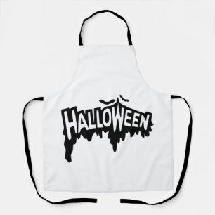 Black Halloween Apron