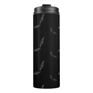 Black Halloween/bat  Thermal Tumbler
