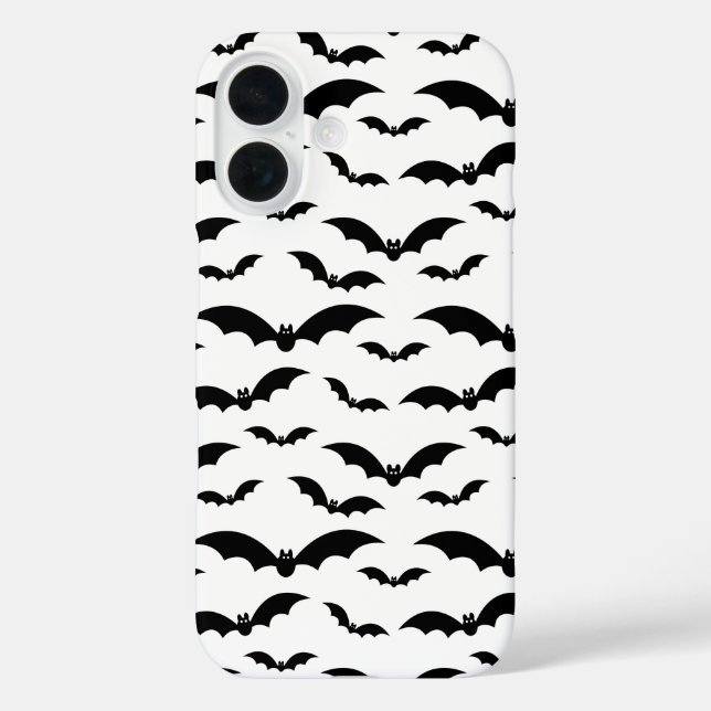Black Halloween Bats Pattern Case-Mate iPhone Case (Back)