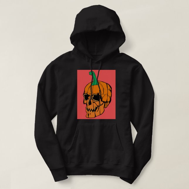 Black Halloween Hoodie (Design Front)