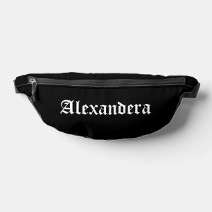 Black Halloween Personalised  Bum Bags