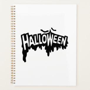 Black Halloween Planner