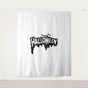Black Halloween Tapestry