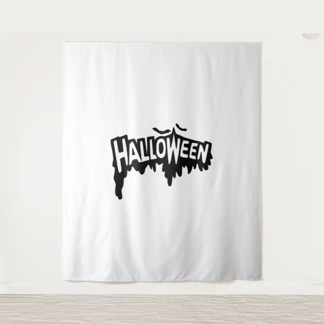 Black Halloween Tapestry (Front)