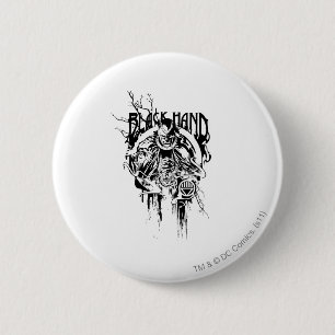 Black Hand 0 Graphic Collage, Black and White 6 Cm Round Badge