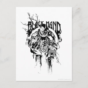 Black Hand 0 Graphic Collage, Black and White Postcard