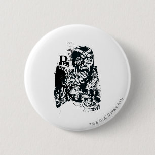 Black Hand and Skull Collage 6 Cm Round Badge