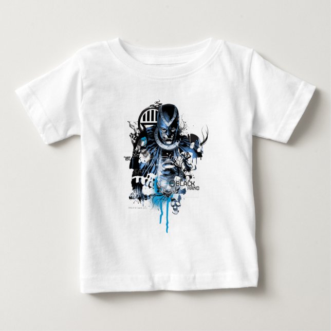 Black Hand - Blue Collage Baby T-Shirt (Front)