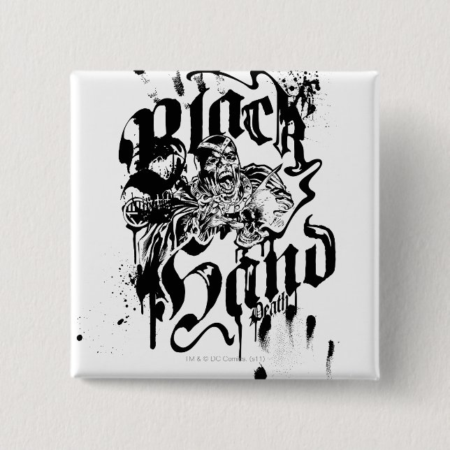 Black Hand - Collage 15 Cm Square Badge (Front)