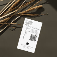 Black Hand-drawn Bow White College Fund