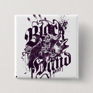 Black Hand - Purple Collage 15 Cm Square Badge