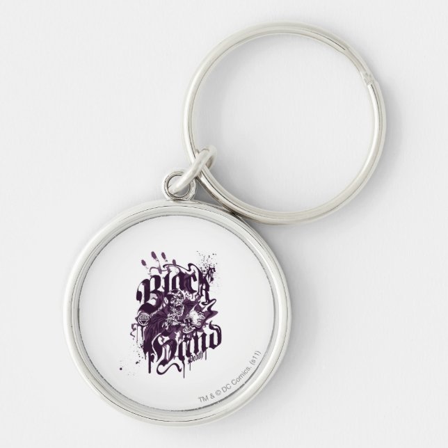 Black Hand - Purple Collage Key Ring (Front)