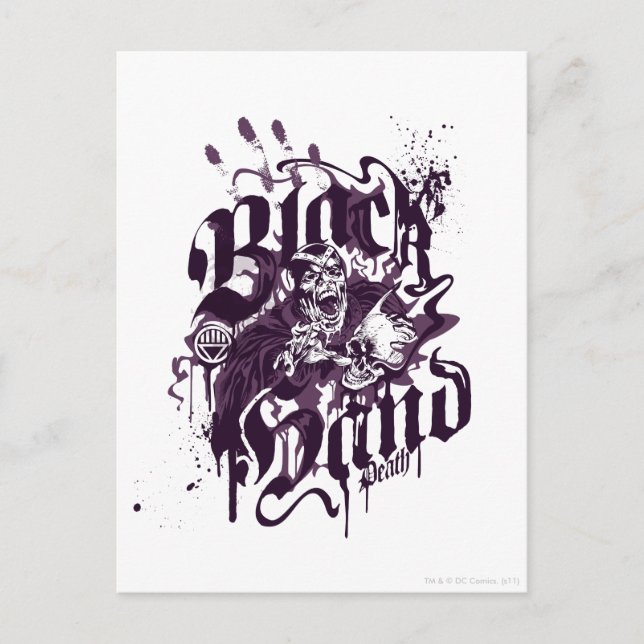 Black Hand - Purple Collage Postcard (Front)