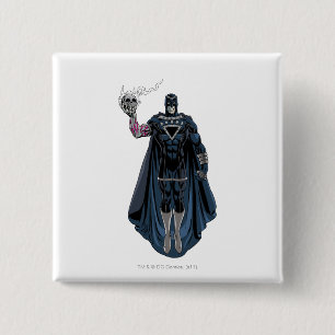 Black Hand with Skull 1 15 Cm Square Badge