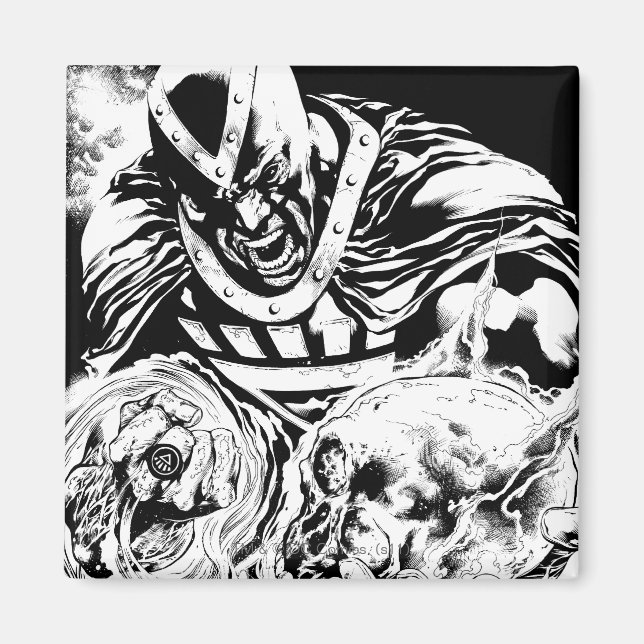 Black Hand with Skull Panel 2 Magnet (Front)