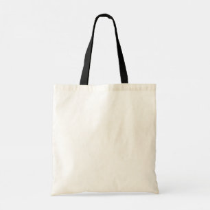 Black Handle Canvas Tote Bag