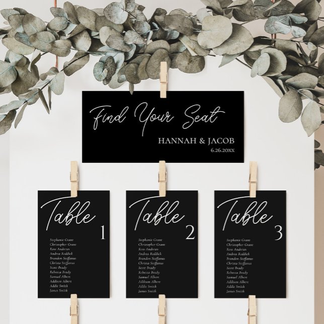 Black Hanging Seating Chart Welcome Header (Creator Uploaded)